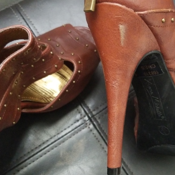 Brown platform Heels Anne Michelle - Picture 4 of 4